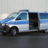 Polizei Streifenwagen VW T6, Einsatzfahrzeug mieten bei LEON Actionteam