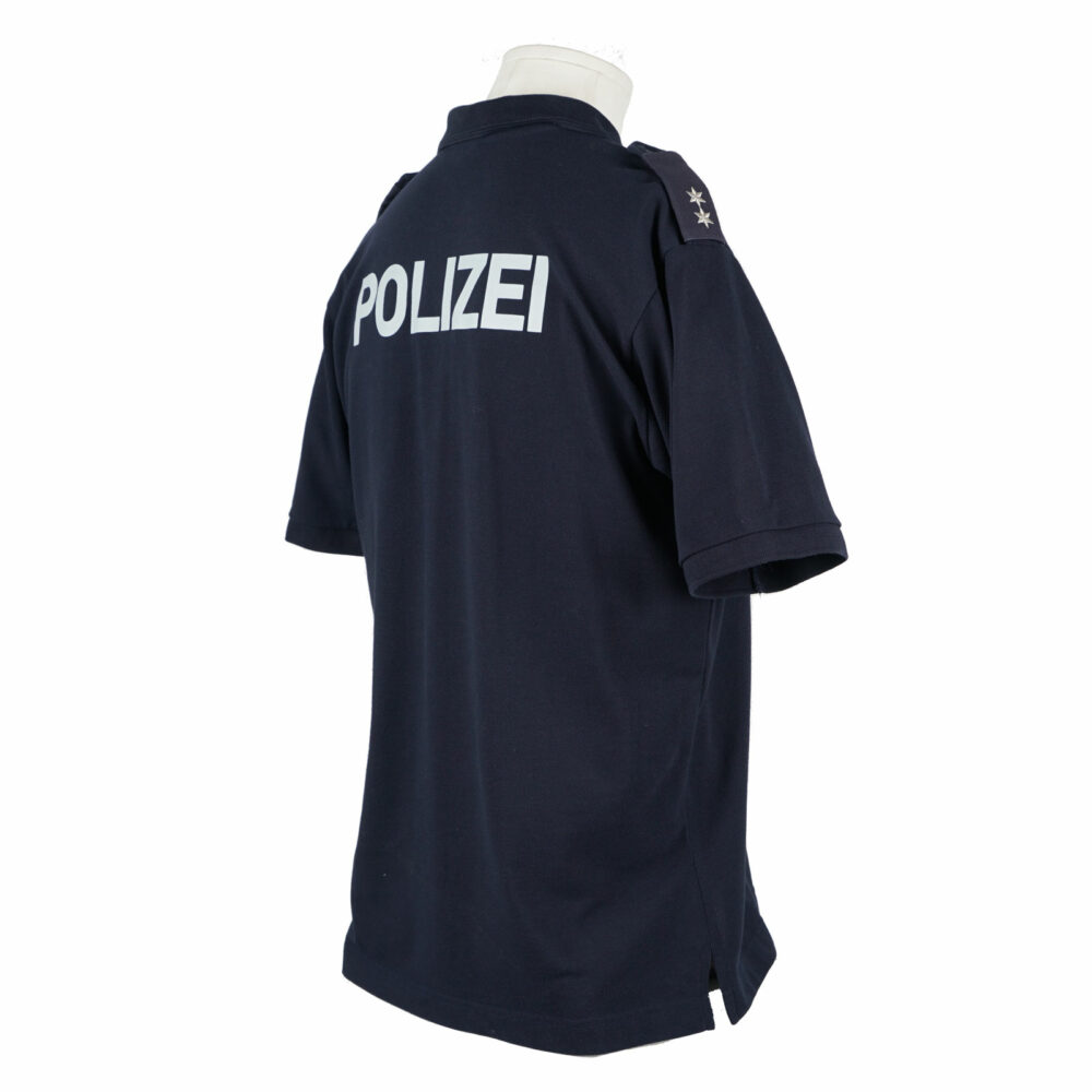 Polizei Poloshirt dunkelblau mit Hoheitsabzeichen