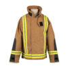 feuerwehrjacke pbi-mit schwarzen ärmelschonern