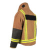 feuerwehrjacke pbi-mit schwarzen ärmelschonern