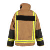 feuerwehrjacke pbi-mit schwarzen ärmelschonern
