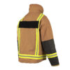feuerwehrjacke pbi-mit schwarzen ärmelschonern