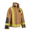 feuerwehrjacke pbi-mit schwarzen ärmelschonern