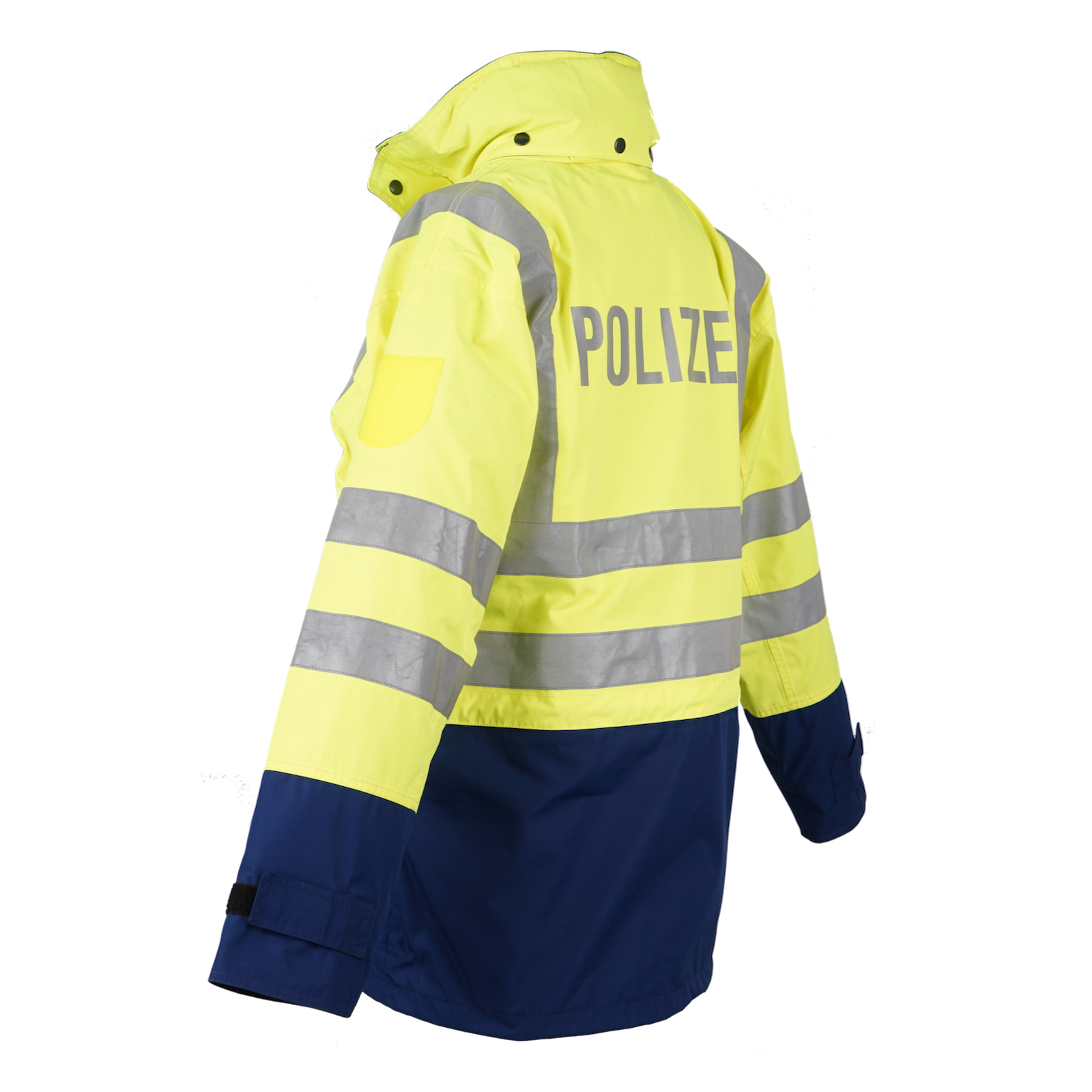 High-visibility jacket, fluorescent yellow/navy – Leon Actionteam